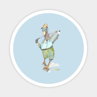 Dodo Golfer Magnet